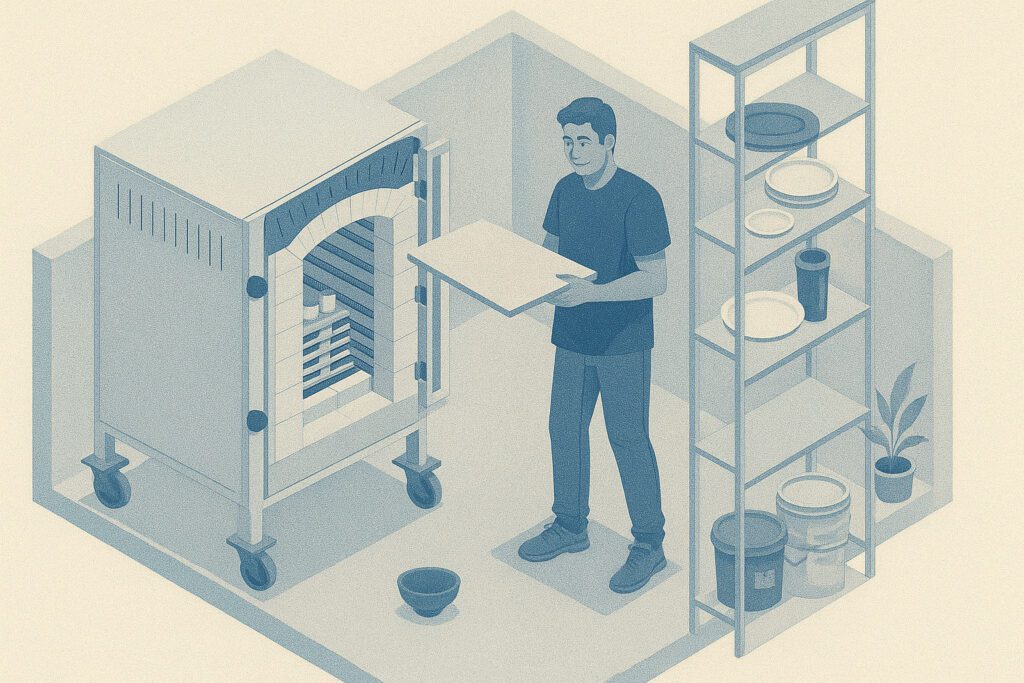 پخت اولیه کوره و صفحات نسوز آن