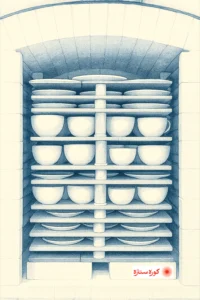 چیدمان قطعات در کوره