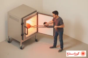 احیا و راکو در کوره گازی