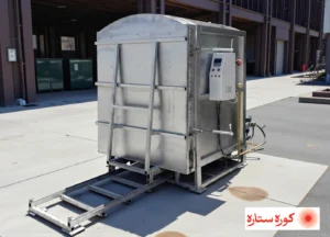 کوره گازی واگن در بسته